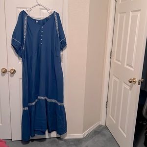 Blue and White, 4X, Brand new with tags.